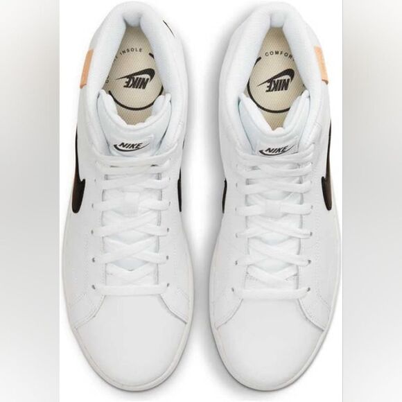 Nike Court Royale 2 Mid Sneaker Size 11.5 in White/black Stitch Fix NWT - Picture 5 of 14